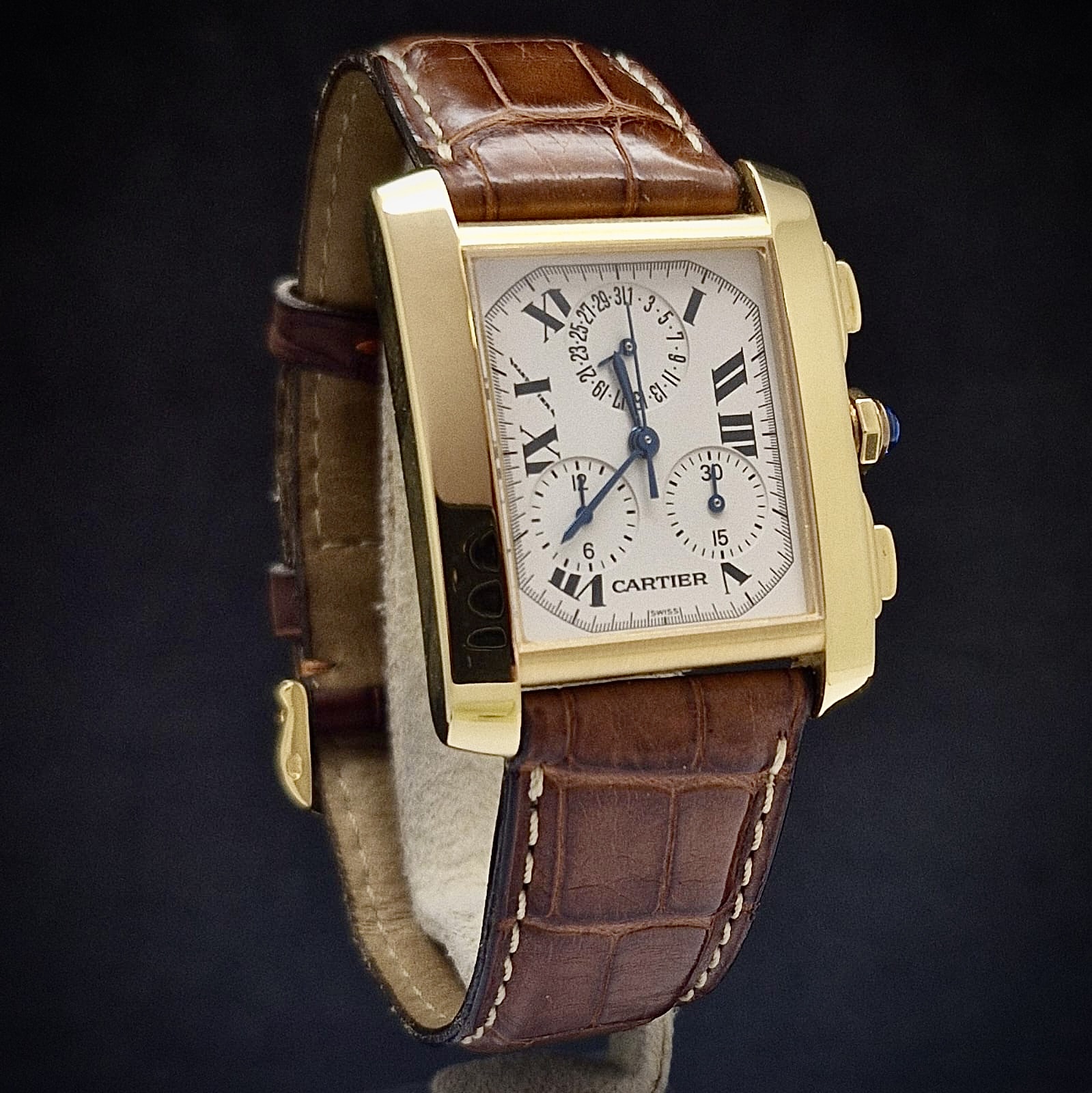 CARTIER TANK FRANCAISE CHRONOFLEX