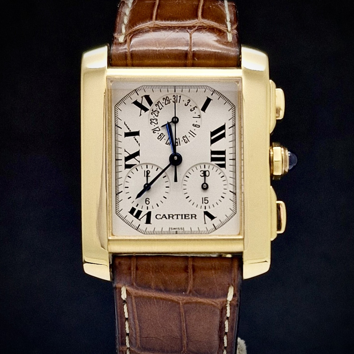 CARTIER TANK FRANCAISE CHRONOFLEX