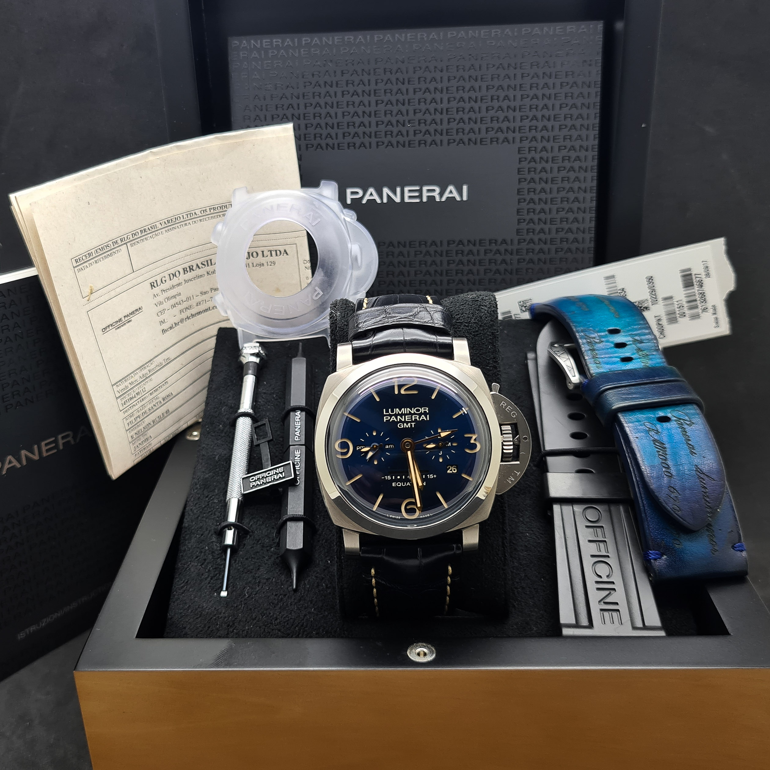 PANERAI LUMINOR 1950 8 DAYS GMT EQUATION OF TIME