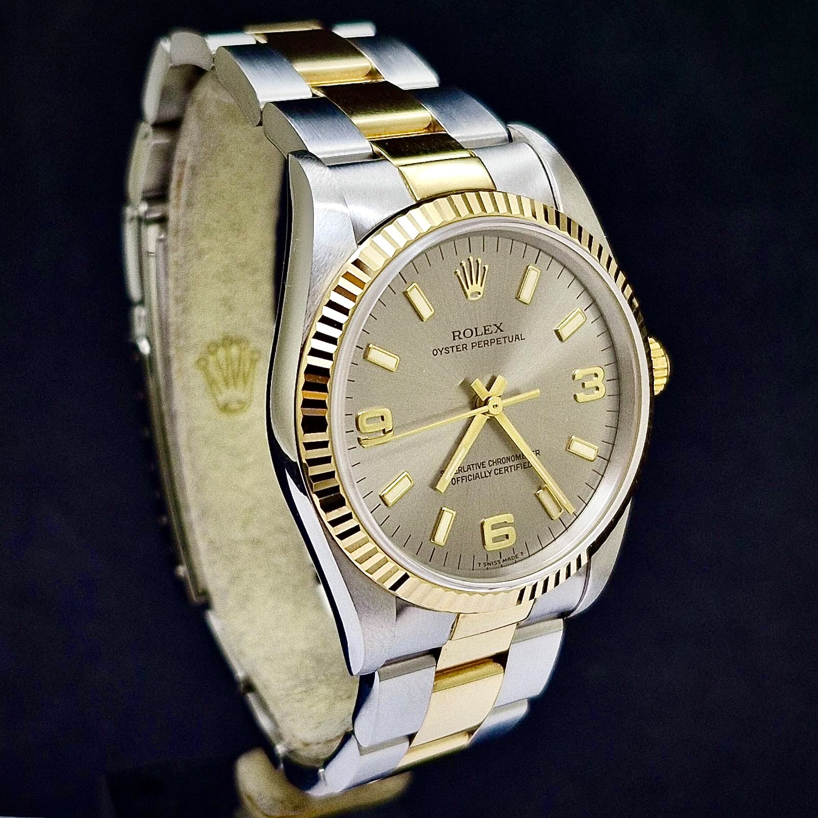 ROLEX OYSTER PERPETUAL GOLD & STEEL 34