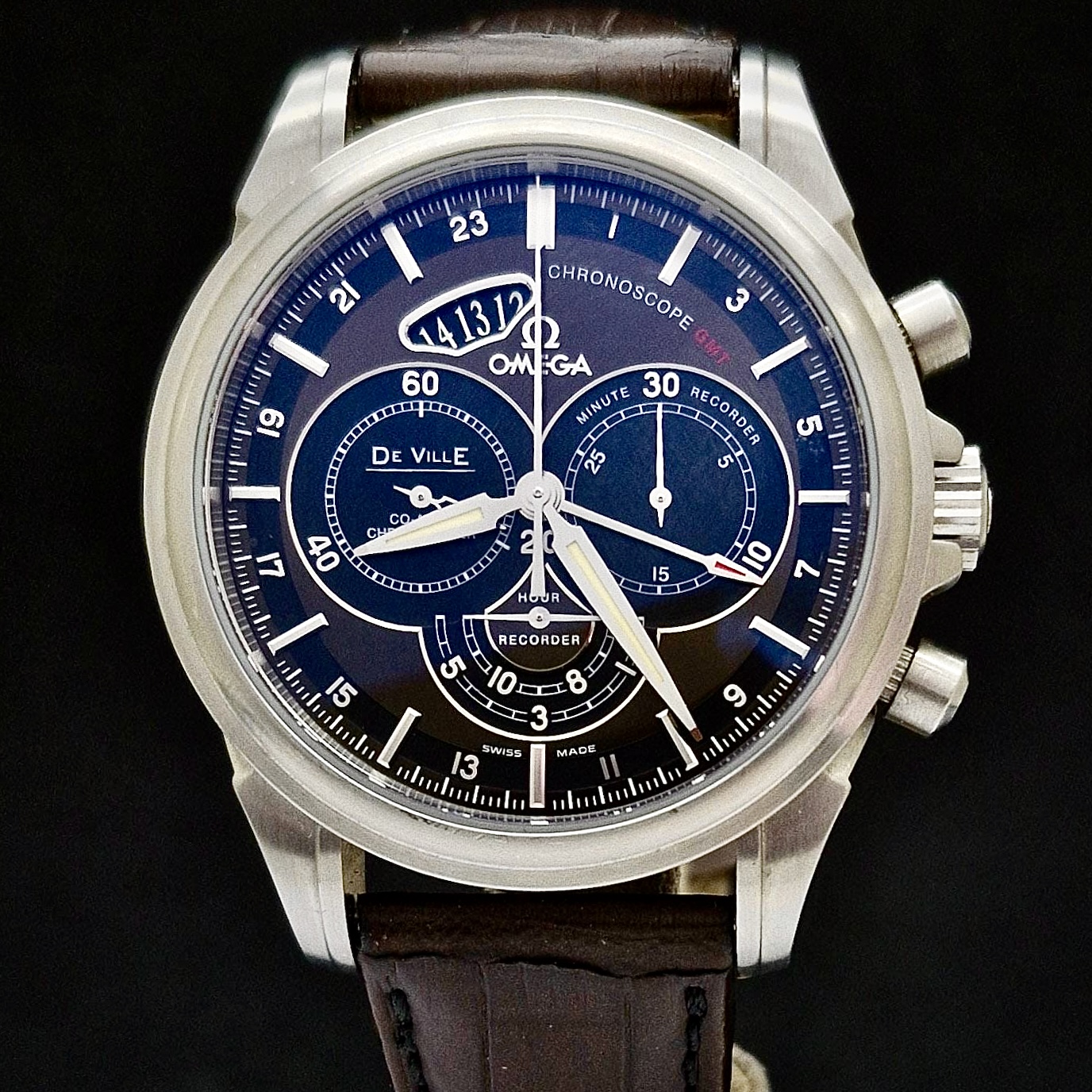 OMEGA DE VILLE CHRONOSCOPE GMT