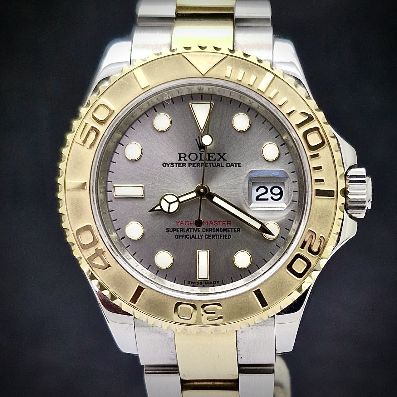 ROLEX YACHT-MASTER II GOLD & STELL