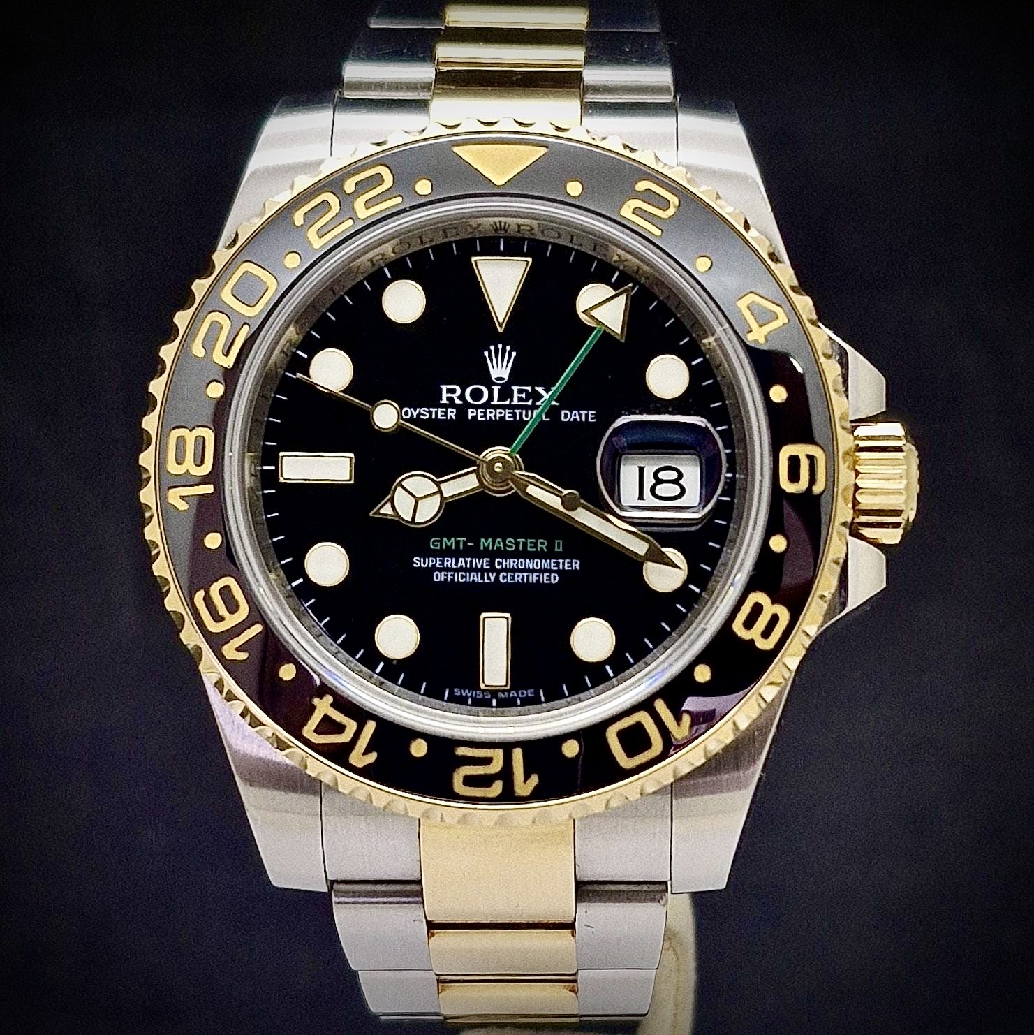 ROLEX GMT MASTER II - GOLD & STEEL