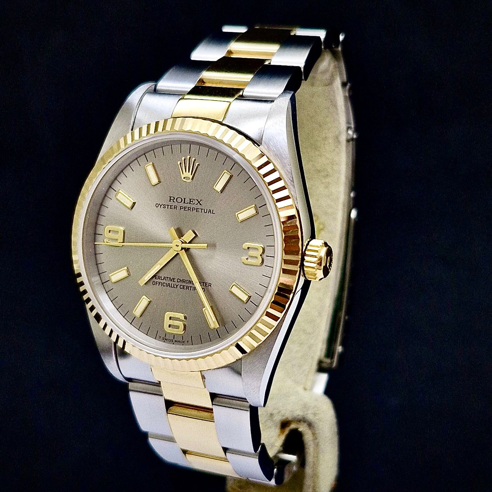 ROLEX OYSTER PERPETUAL GOLD & STEEL 34