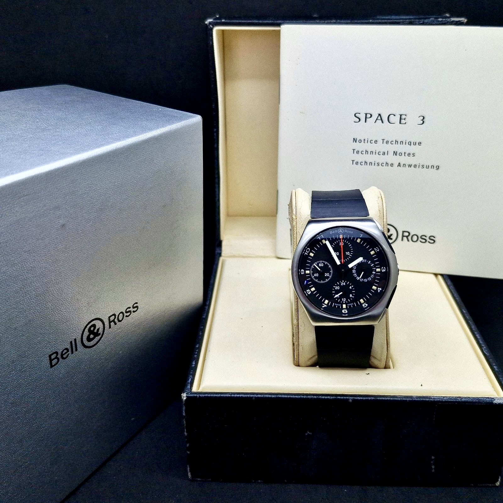 BELL & ROSS SPACE 3 GMT CHRONOGRAPH