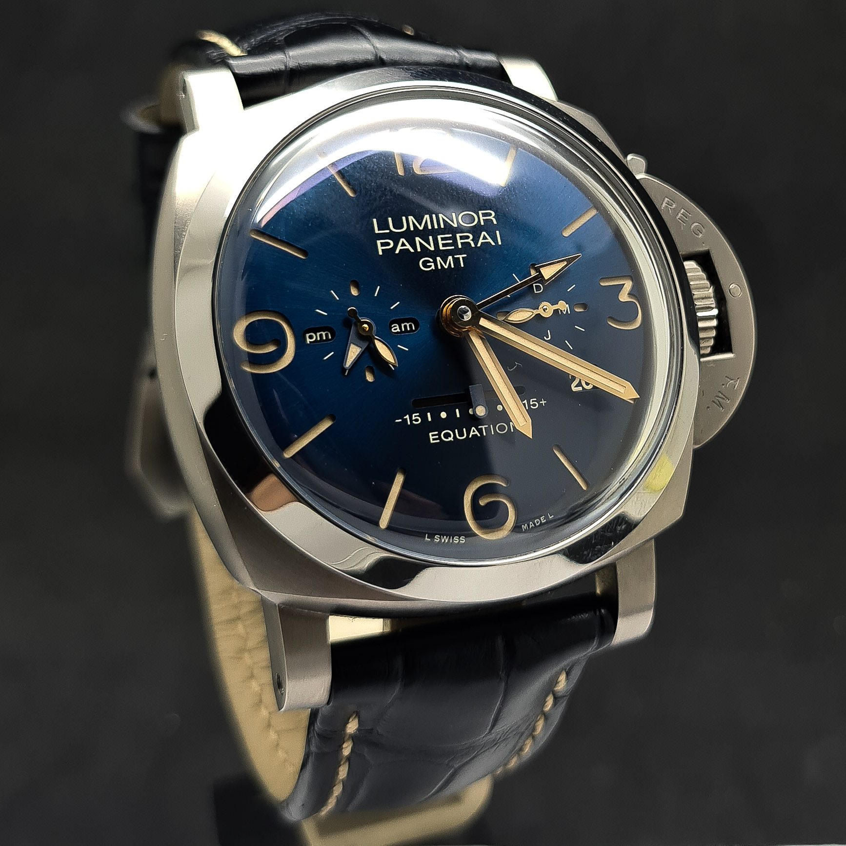 PANERAI LUMINOR 1950 8 DAYS GMT EQUATION OF TIME