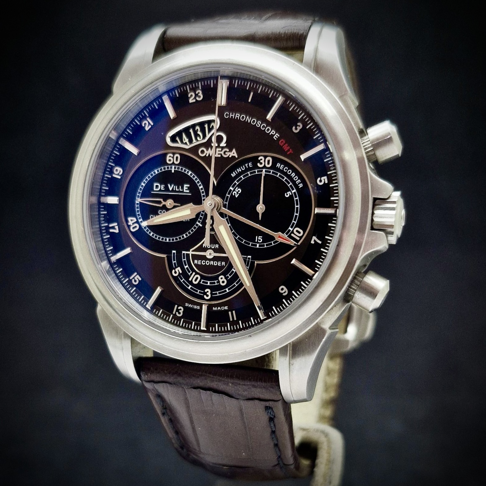 OMEGA DE VILLE CHRONOSCOPE GMT