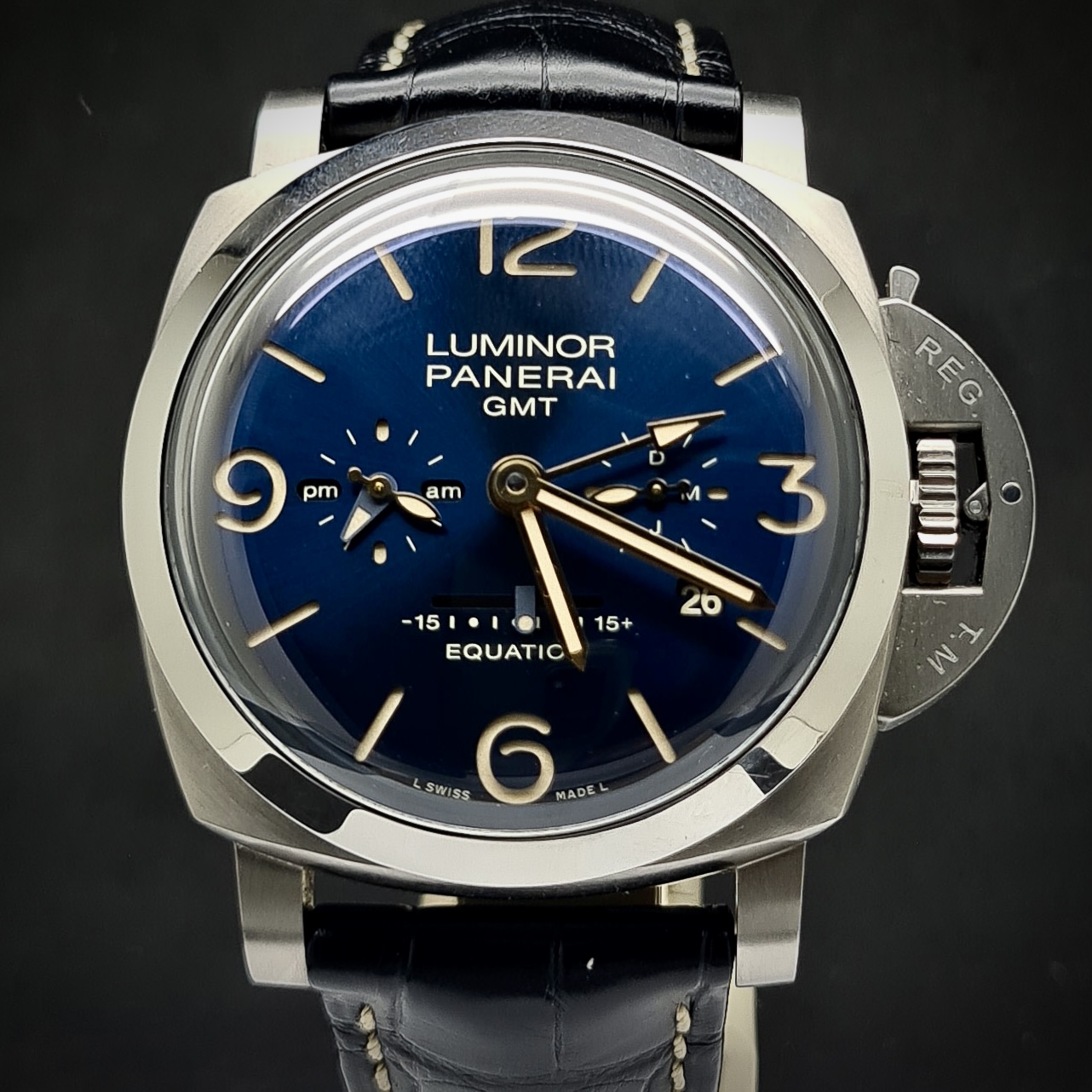 PANERAI LUMINOR 1950 8 DAYS GMT EQUATION OF TIME