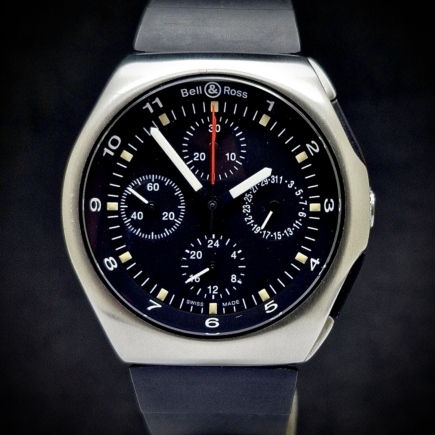 BELL & ROSS SPACE 3 GMT CHRONOGRAPH