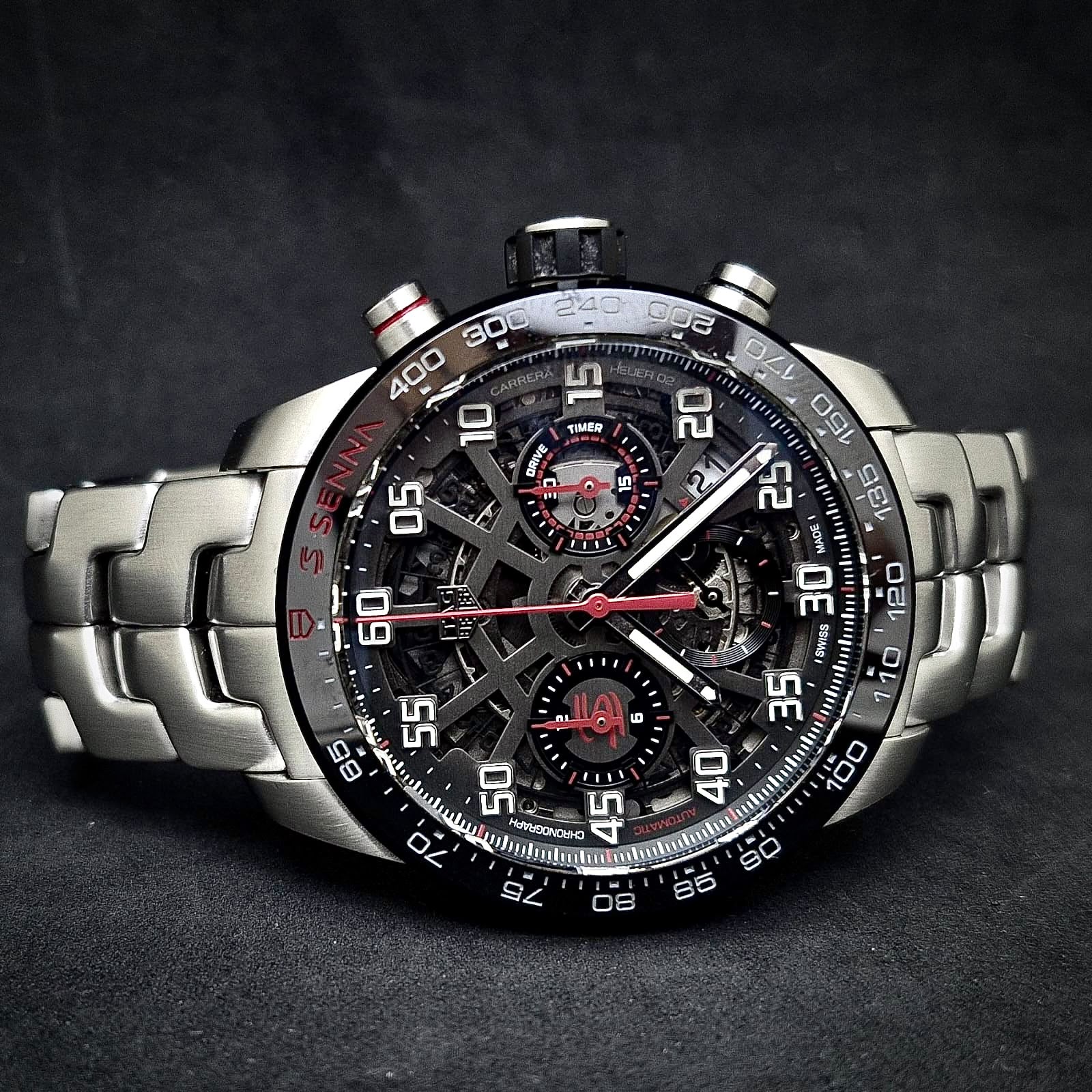 TAG HEUER CARRERA CALIBRE HEUER 02 AYRTON SENNA