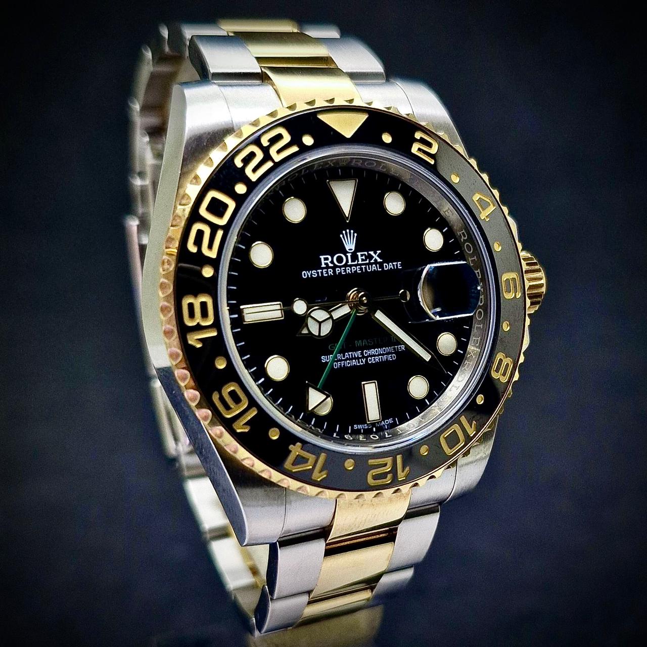 ROLEX GMT MASTER II - GOLD & STEEL