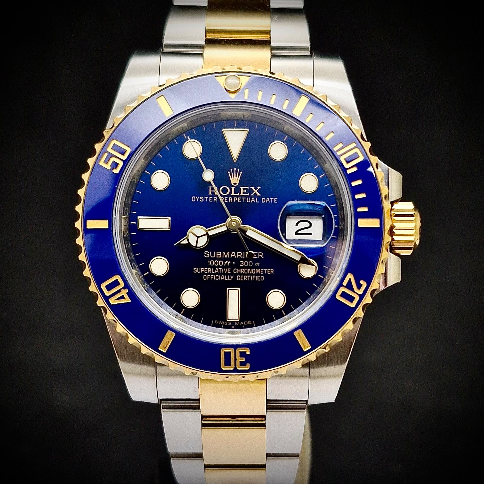 ROLEX SUBMARINER DATE GOLD & STEEL