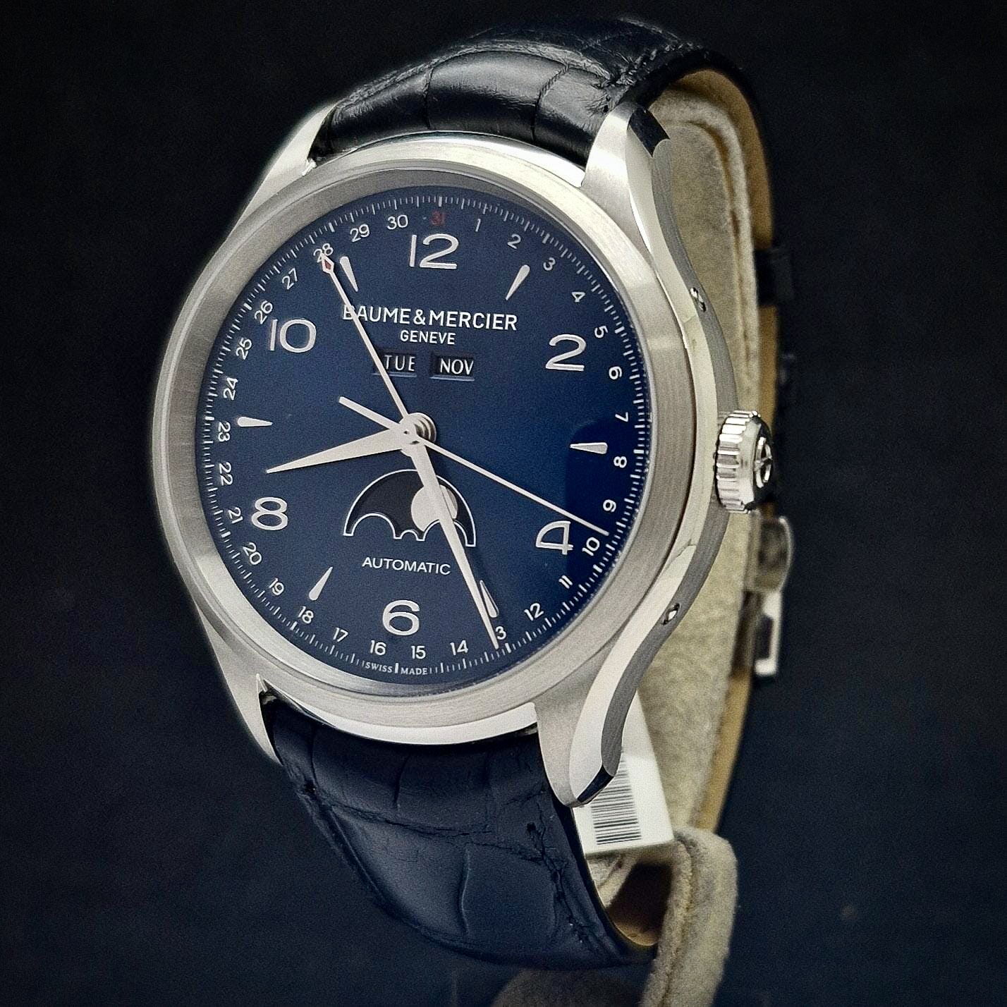 BAUME & MERCIER CLIFTON TRIPLE DATE MOONPHASE