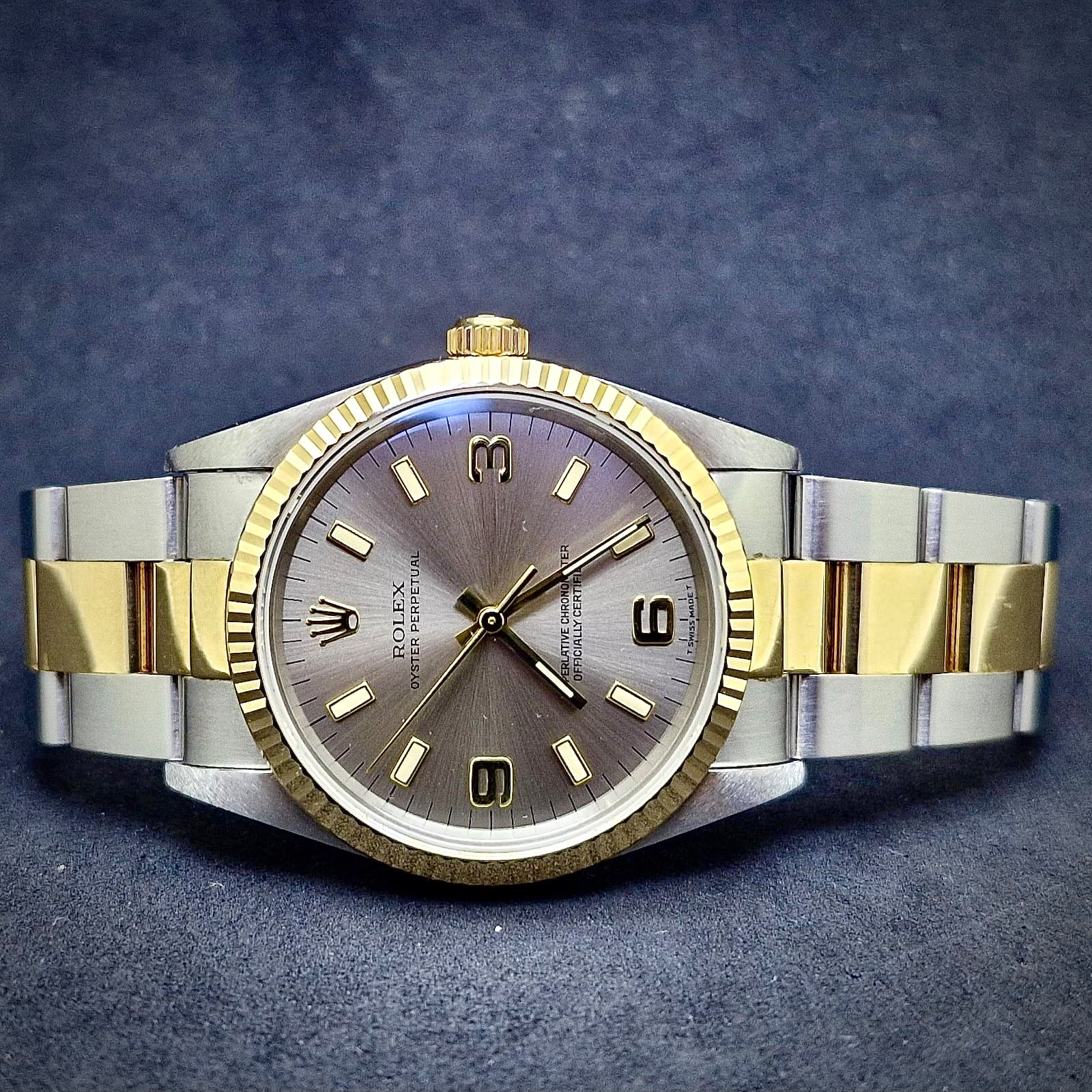 ROLEX OYSTER PERPETUAL GOLD & STEEL 34