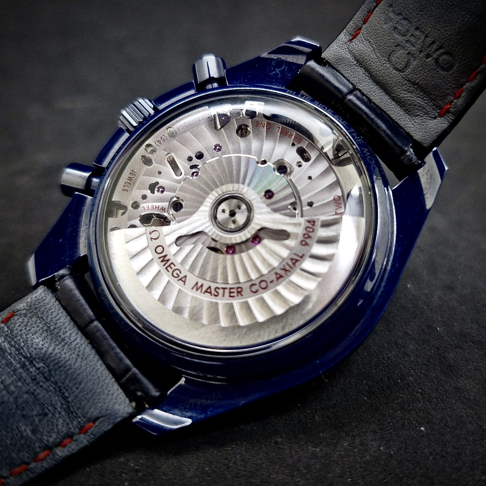 OMEGA SPEEDMASTER MOONPHASE BLUE SIDE OF THE MOON
