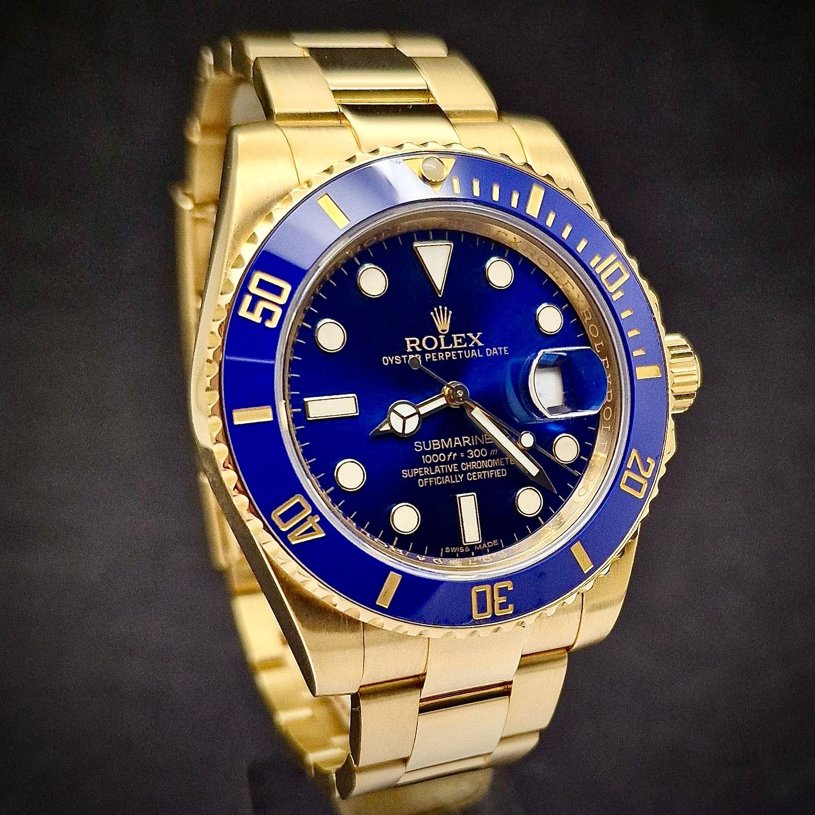ROLEX SUBMARINER DATE YELLOW GOLD